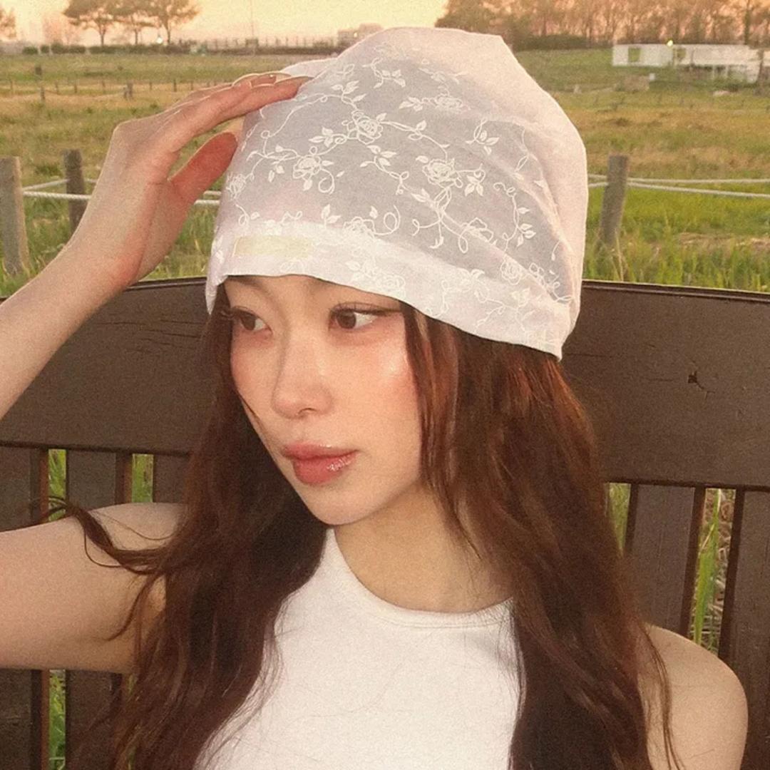 Pale Rosie Scarf Beanie