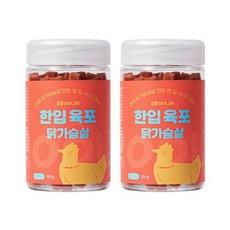 드룰린 강아지 한입육포 180g, 닭고기맛, 2개