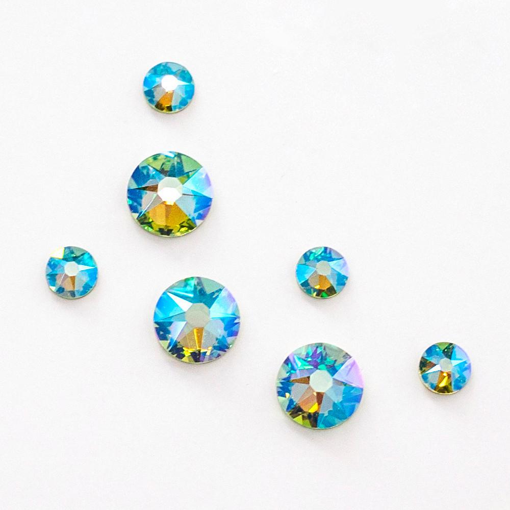 스와로브스키 2088 페리도트쉬머 평스톤 네일스톤 파츠 네일큐빅 ss5 50pcs 셀프 네일아트재료