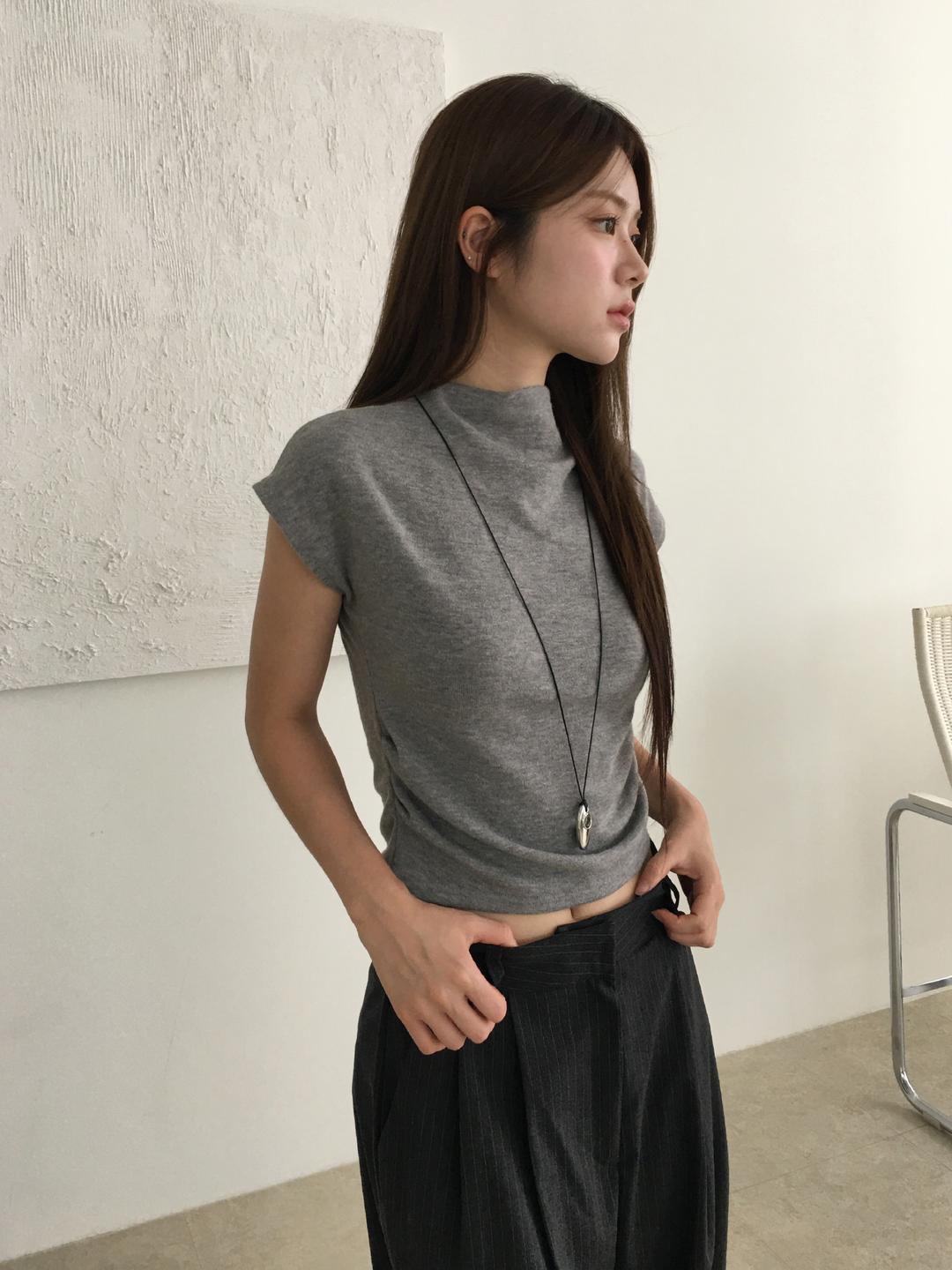 노비야카 [주문폭주] Dal drape t (cream, gray, black)