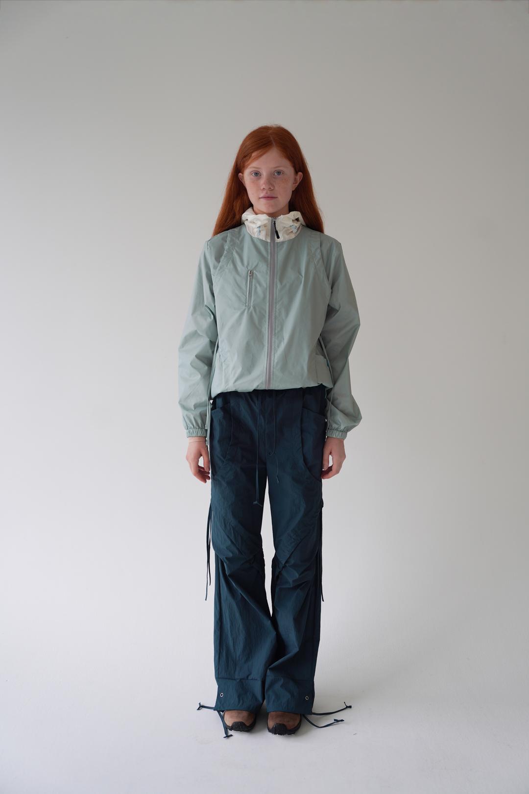Slope pants, blue green