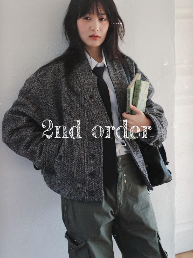 [2nd order] [ 고 송 ] 트위드 울 누비 자켓