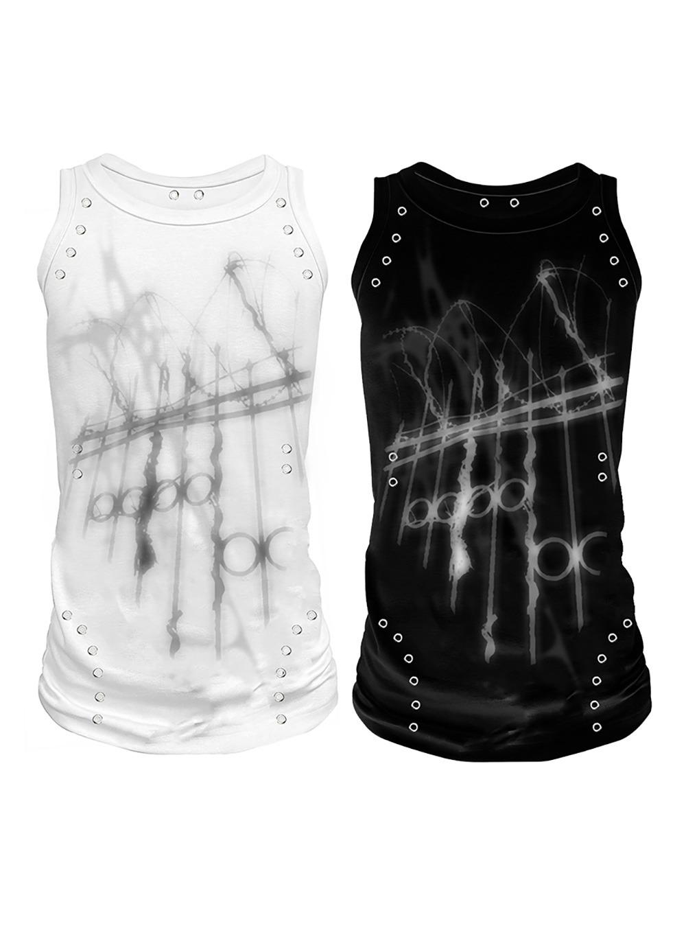 Headstone Nail Sleeveless Top (2color)