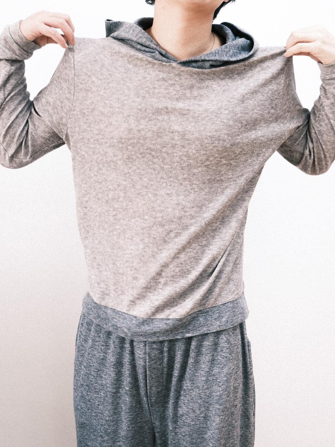 GREYED GREY Wool Knitted Hood