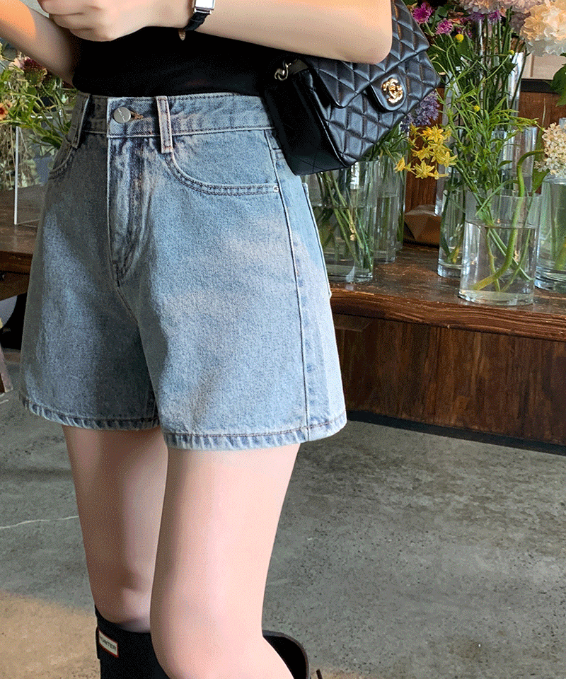 💚MADE💚워싱 반바지 하프 숏 데님 팬츠 pt(데이트룩/데일리룩/휴가룩/바캉스룩/여름신상)