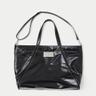 BIG COATING TOTE BAG IN BLACK