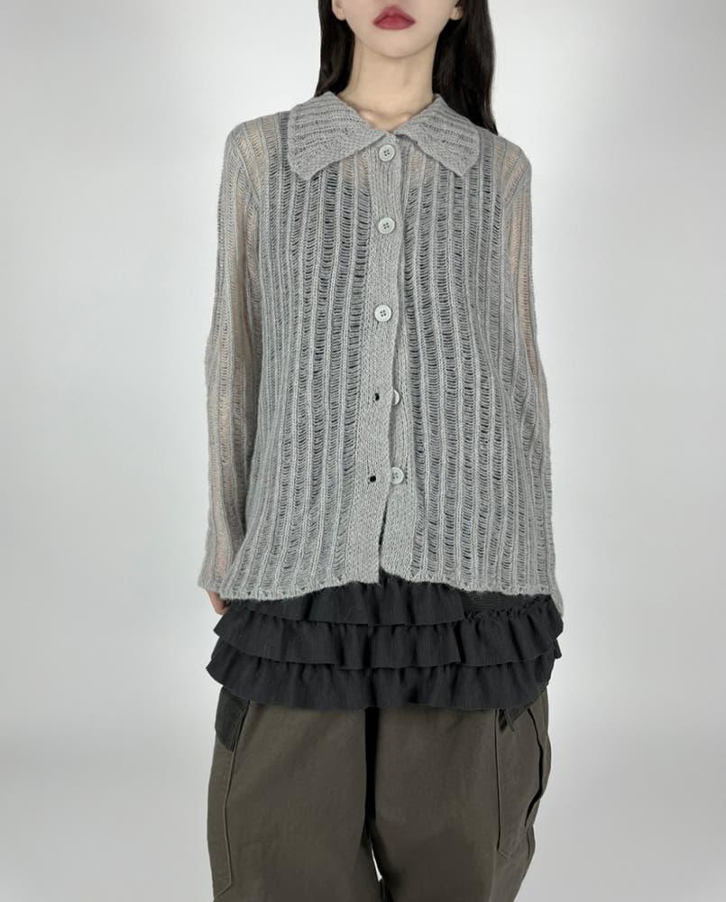 COLLAR KNIT CARDIGAN 카라니트가디건