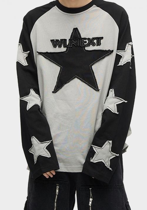 스타 디자인 롱 티셔츠 (UNISEX)