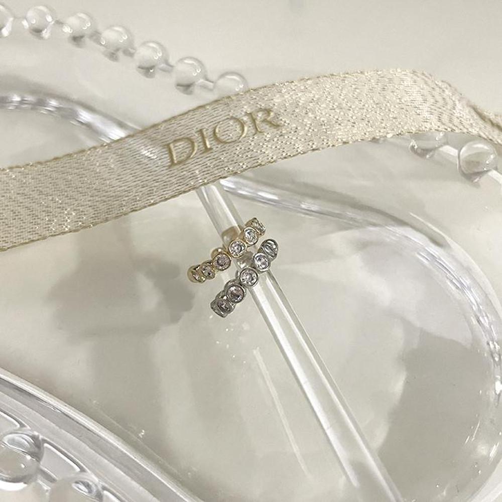 큐빅 라인 링 귀찌 이어커프 귀안뚫는귀걸이 2컬러