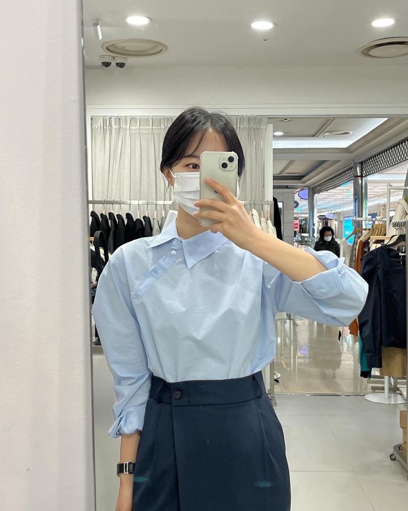 클래식 사선셔츠 3컬러