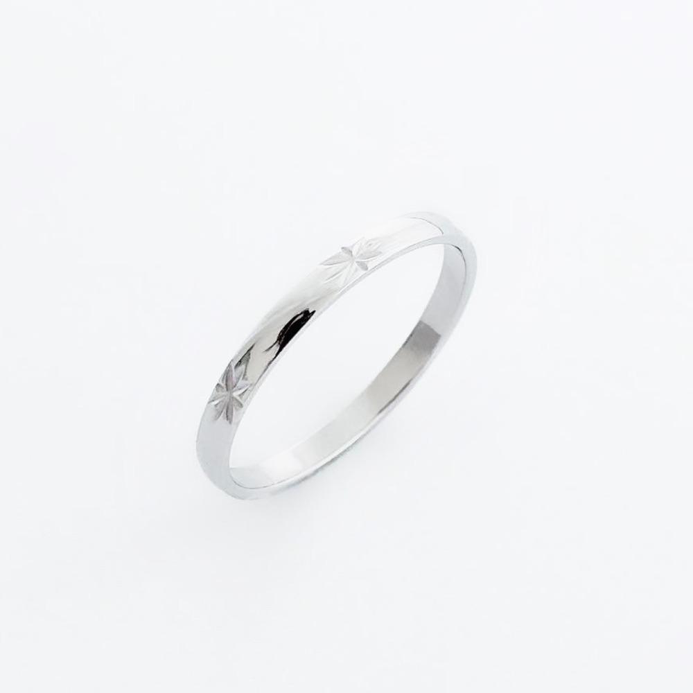 Simple snowflake crystal ring