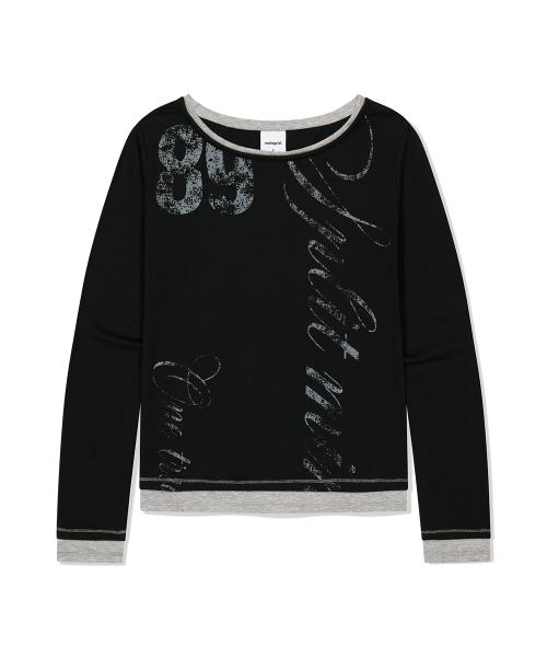 TRUTH LAYERED LONG SLEEVE TEE BLACK(MG2FFFT572A)