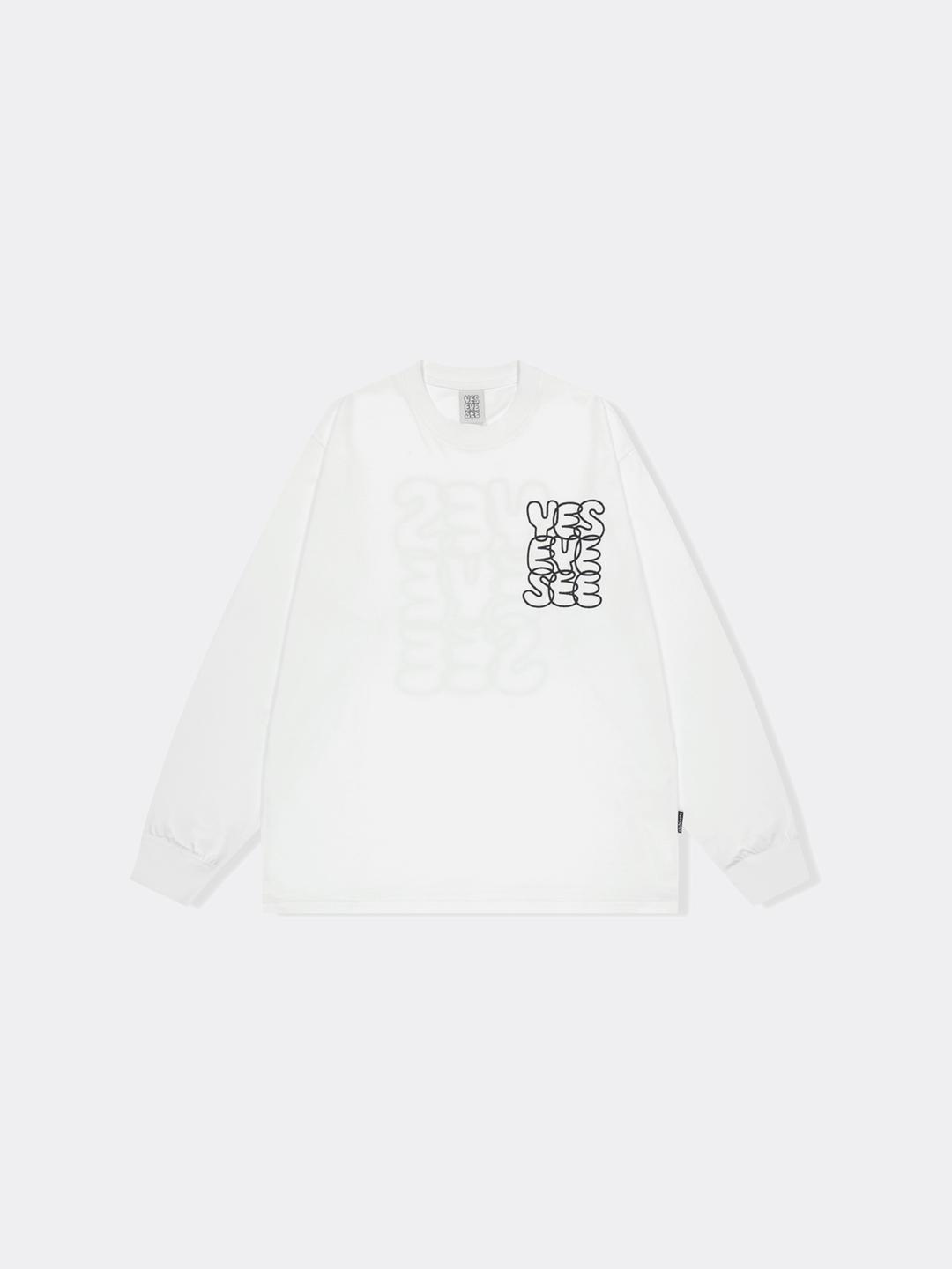 예스아이씨 C-LOGO L/S-WHITE