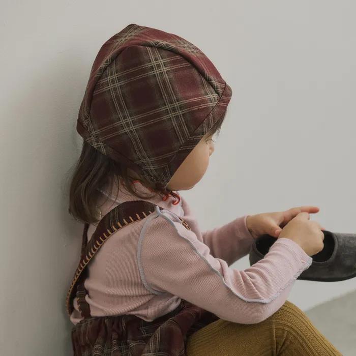 멜로 체크 보넷 - 베리우드