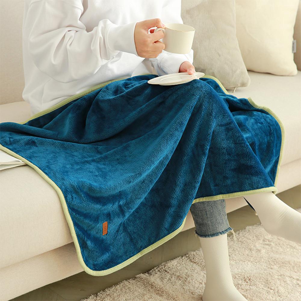 아망떼 베스트 부드러운 감성 솔리드 패턴 귀여운 담요 모음