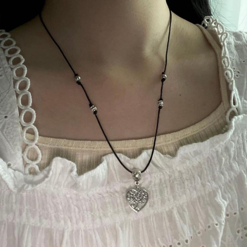 [제작] 오리엔탈 바오밥 나무 하트 엔틱 목걸이