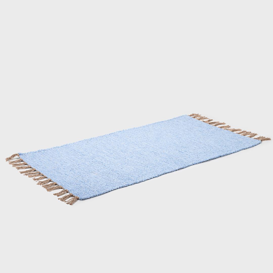 Companhia Loom Plain Colour Rug Light Blue