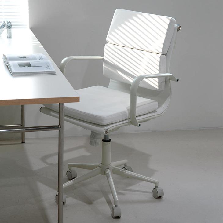 카이엘 모던 로우백 소프트패드 오피스체어 2color