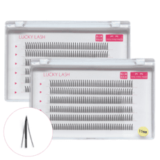 엘스몰 6줄속눈썹 가닥속눈썹 인조 연장 아이돌아이래쉬 A형 총480모