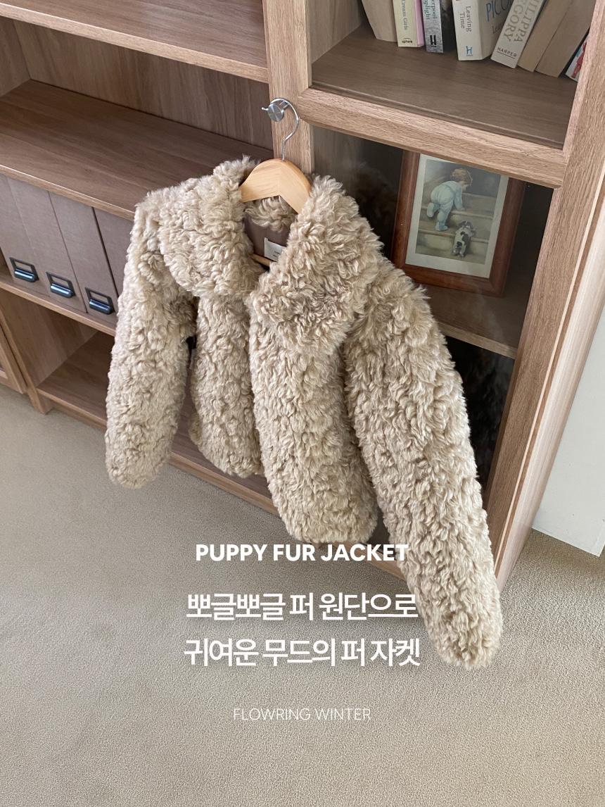 플로우링 [연말룩]퍼레이 뽀글이 퍼자켓