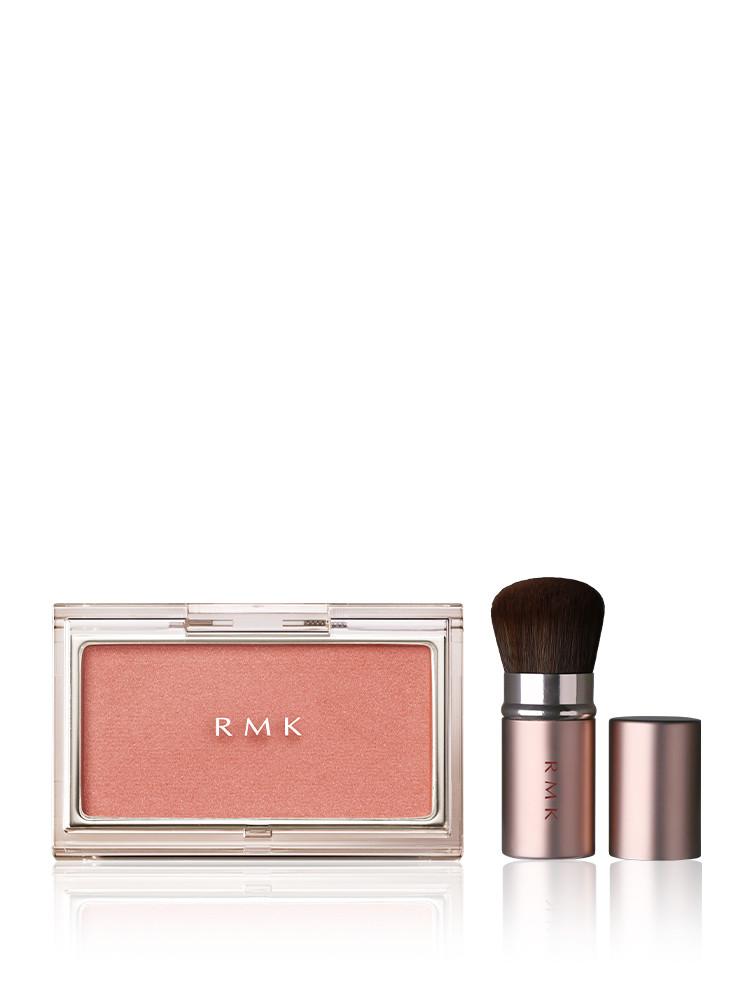 [RMK] 퓨어 컴플렉션 블러쉬 투명 컬러 블러쉬 + 미니 브러쉬 SET