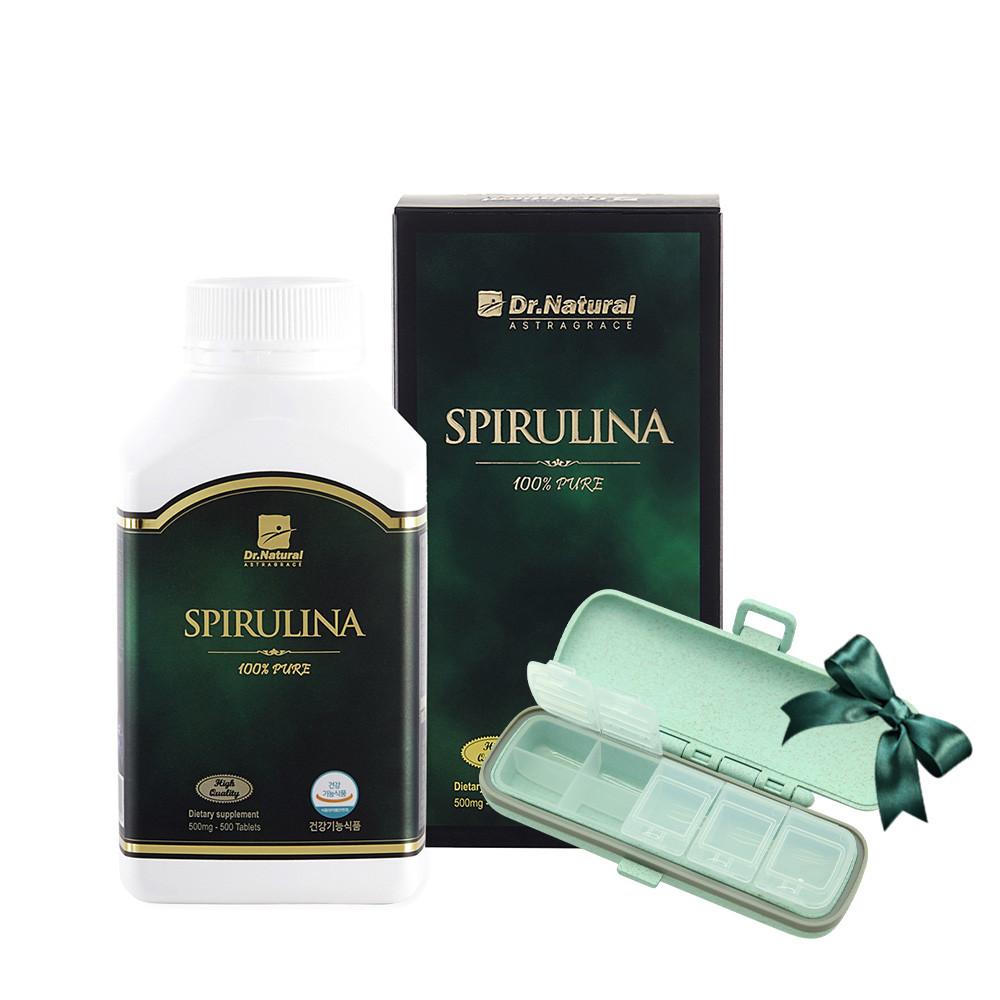 [첨가물제로, 작은크기] 닥터내츄럴 100% PURE 스피루리나 4개월분,피부건강,항산화