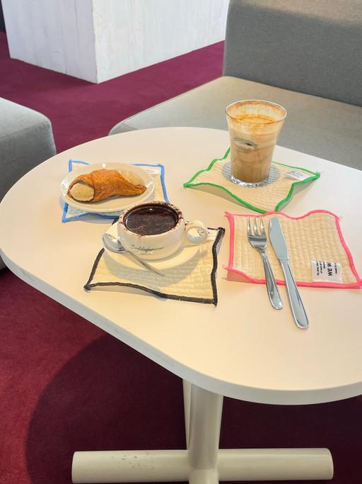 패브릭 코스터 천코스터 컵받침대 티코스터 홈카페 잔받침