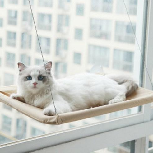 그뤠잇라이프 해먹 윈도우 캣타워, 베이지아, 35 x 55 cm, 1개 - 해먹 | 쿠팡