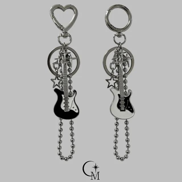 y2k 락스타 일렉 기타키링 (2type/2color)