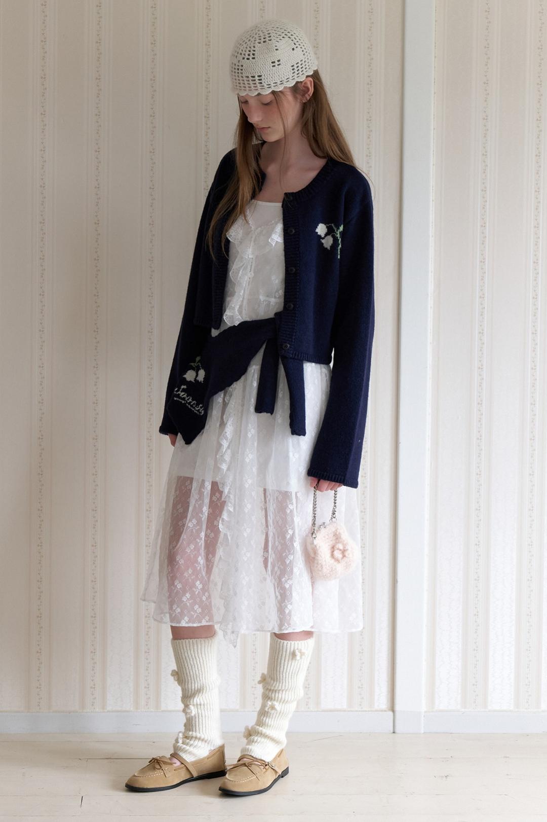 (2nd Re-stock) Lacy Layer Dress (White)