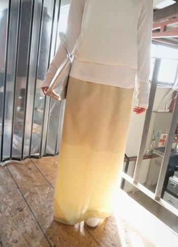 에프터먼데이 slacks maxi skirt (3c)