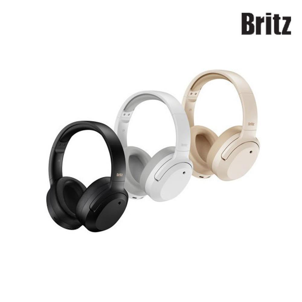 브리츠 BT4000 ANC 노이즈캔슬링 무선 블루투스 헤드셋 헤드폰(블랙, 아이보리, 화이트)