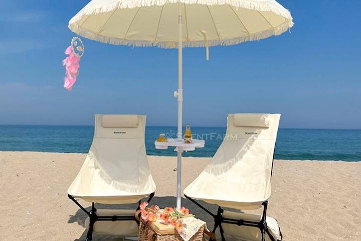 경량 캠핑의자 3단계 각도조절 롱 릴렉스 체어