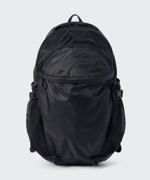 [시티 레저] 립스탑 커브드 포켓 하이킹 백팩 [블랙]