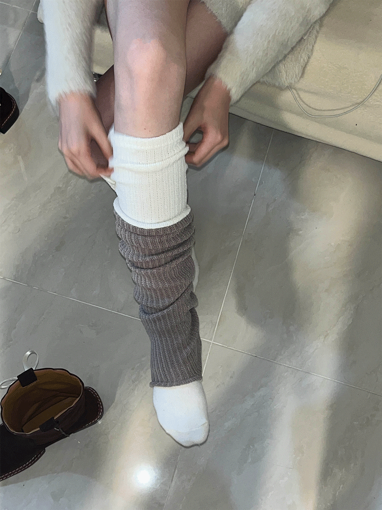 투톤 롱 고리워머