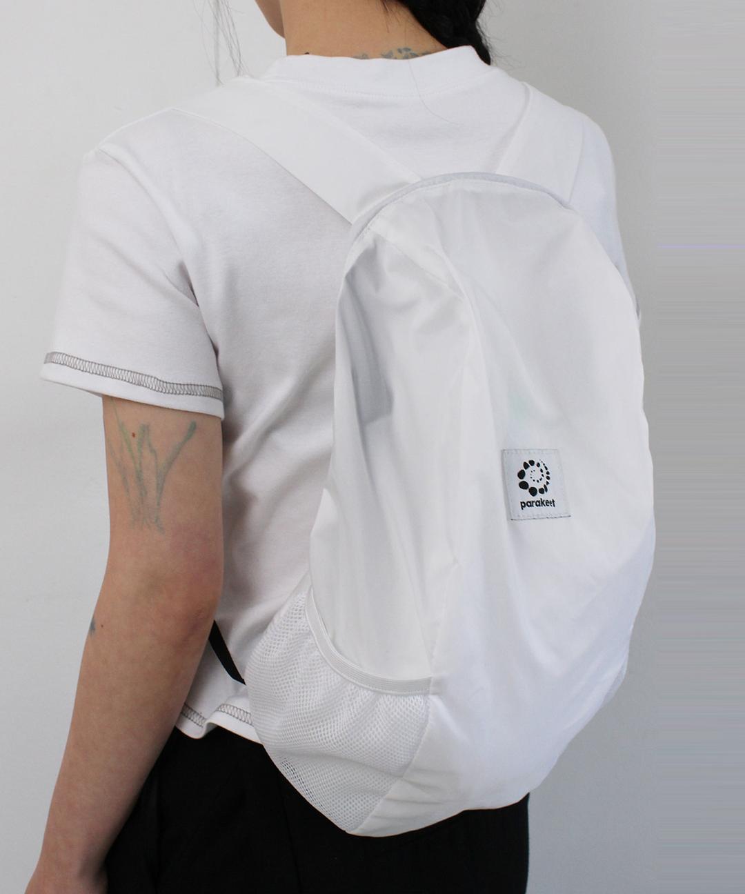 Packable Activity Keyring Backpack (White)