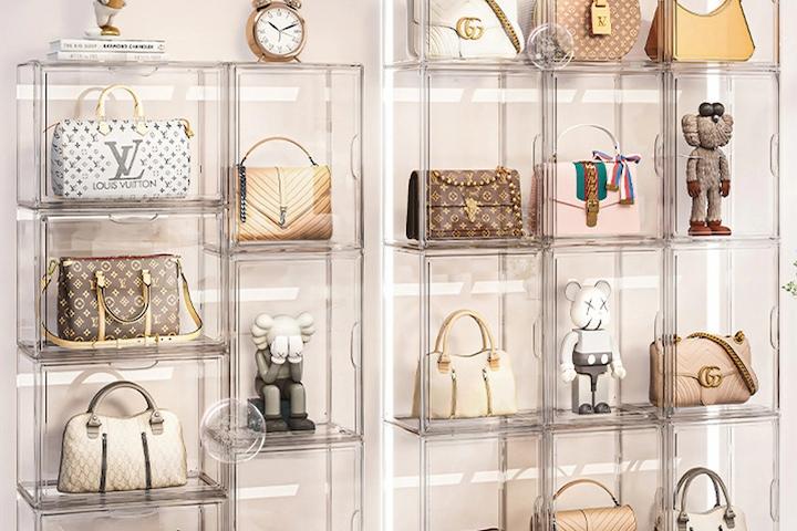 프리미엄 투명 신발/가방 보관함 정리대