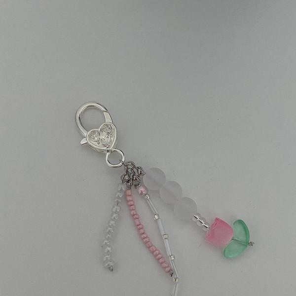 love in tulip keyring