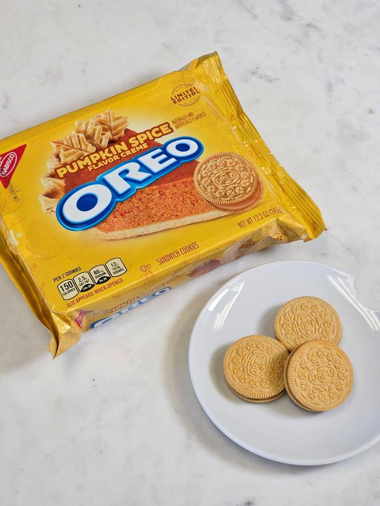 오레오 펌킨 스파이스 플레이버 크림 쿠키 345g
