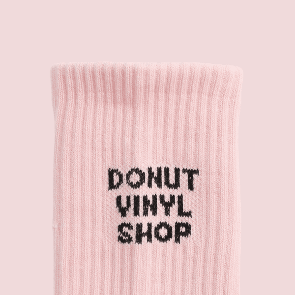 big love crew socks - baby pink