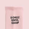 big love crew socks - baby pink