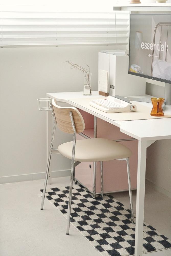 피카소 루시아 원목 실버 스틸 카페 디자인 인테리어 식탁의자