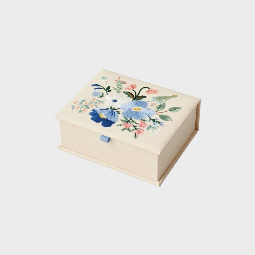 라이플페이퍼 Garden Party Blue 자수 보관함 M