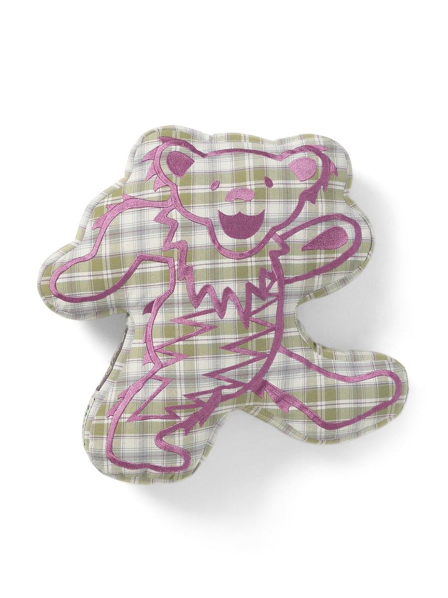 GD Lightning Bear Plaid Cushion