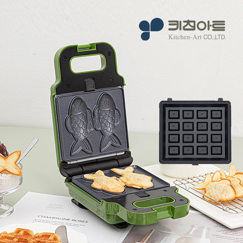 키친아트 전기 붕어빵 기계 미니 가정용 메이커 와플 붕어빵틀