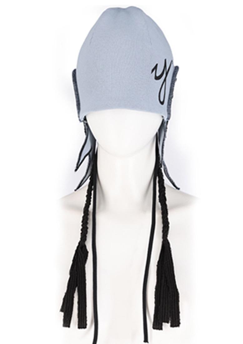 Star appliqué beanie_ Light blue