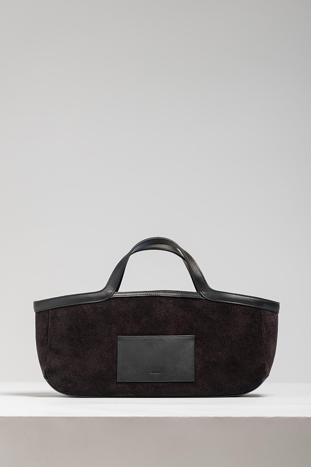 Ribo Tote Bag - Suede Dark Brown