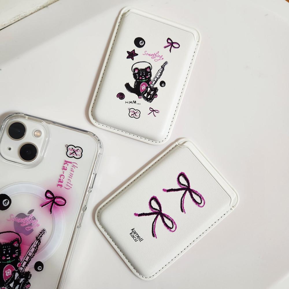 [카멜카쿠] 챠밍리본 2종 카드 지갑 홀더 [단품 구매시 맥세이프 케이스 할/인]