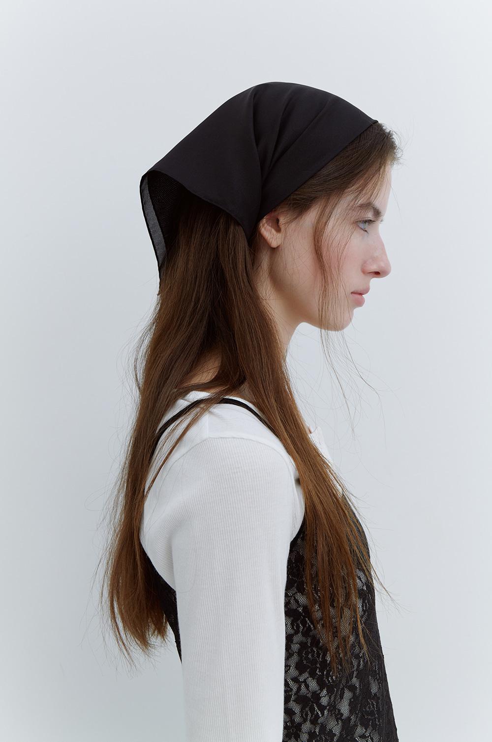 Carmen Silk Scarf in Black
