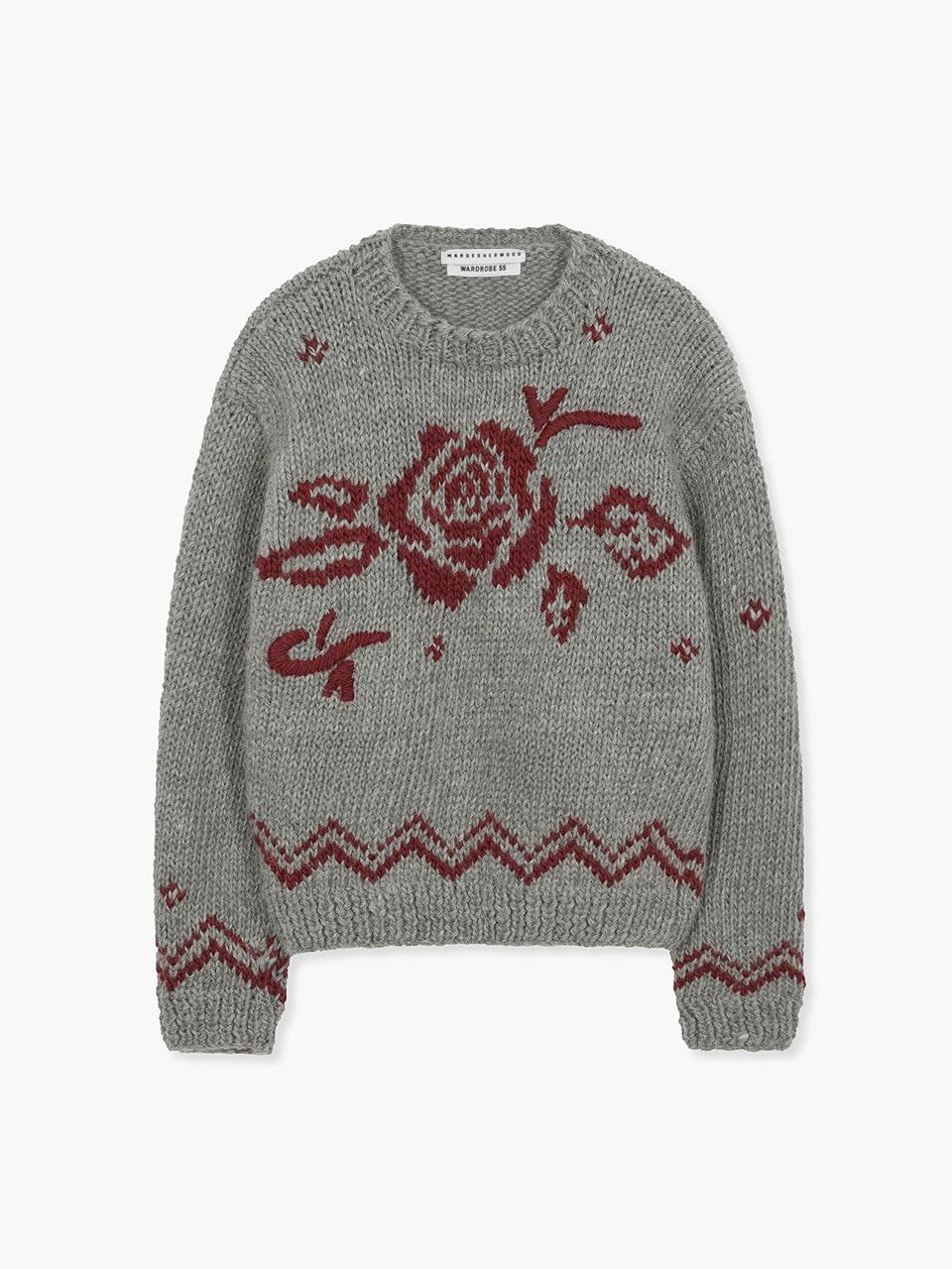 ROSE HANDMADE PULLOVER_grey